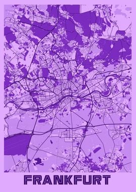 Frankfurt Lavender Map