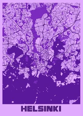 Helsinki Lavender Map