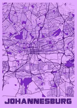 Johannesburg Lavender Map