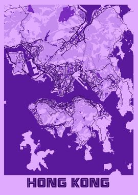 Hong Kong Lavender Map