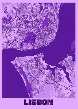 Lisbon Lavender Map