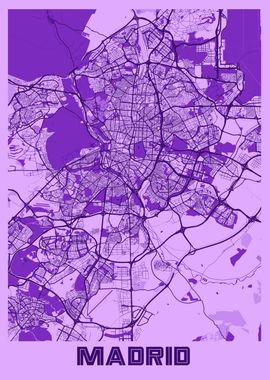 Madrid Lavender Map