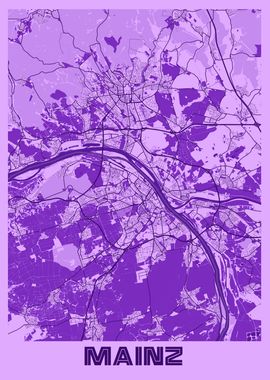 Mainz Lavender Map