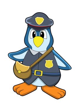 Penguin Policewoman Purse