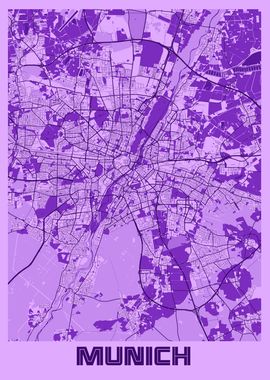 Munich Lavender Map