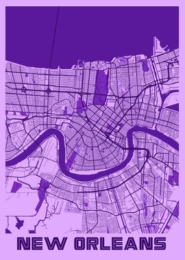 New Orleans Lavender Map