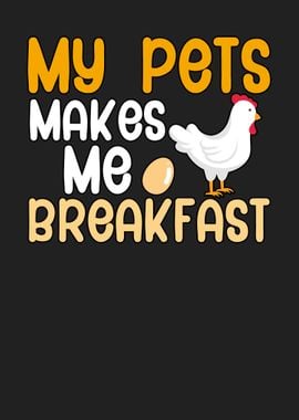 Pets Breakfast Chick Egg