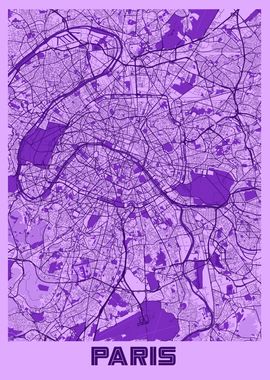 Paris Lavender Map