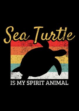 Sea Turtle Retro Vintage