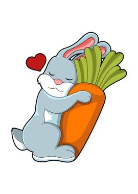 Rabbit Carrot Heart