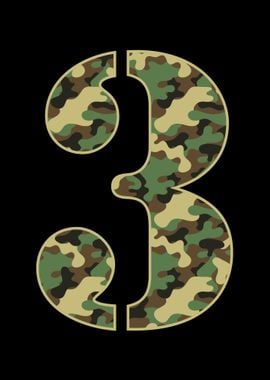 Number 3 Military Camo