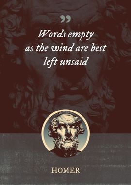 Words empty as the wind 