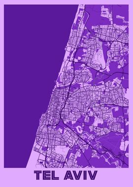 Tel Aviv Lavender Map