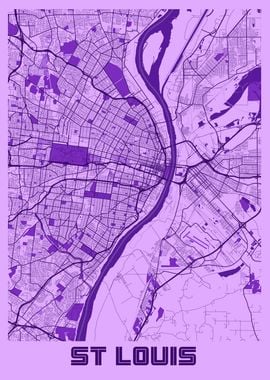 St Louis Lavender Map