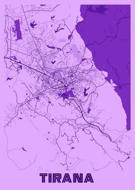 Tirana Lavender Map