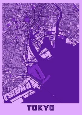 Tokyo Lavender Map