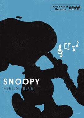 Snoopy Feeling Blue