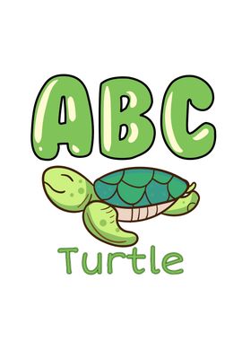 Alphabet ABC Letter Turtle