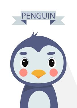 Cute Penguin Portrait 