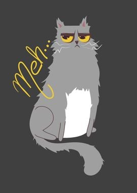 Funny Meh Cat For Cat