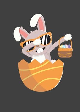 Dabbing Rabbit Easter Day