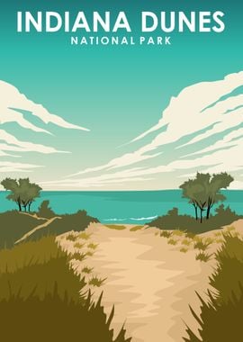 Indiana Dunes Travel Print