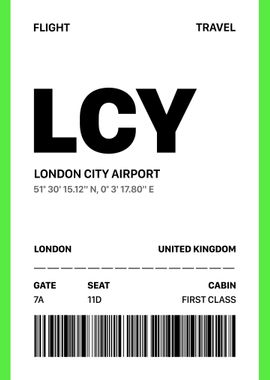 LCY Boarding Pass