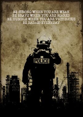 Police Wall Art Decor