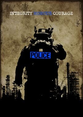 Police Wall Art Decor