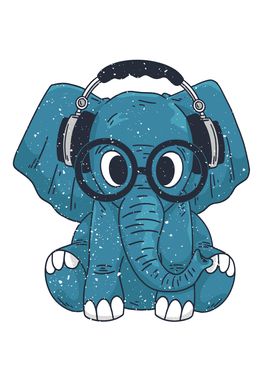 ELEPHANT WITH GLASSES