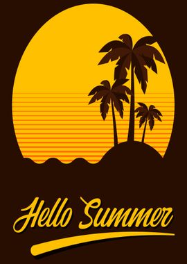 vintage hello summer