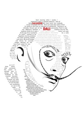 Salvador Dali Typography