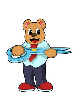 Bear Hairdresser Scissors