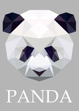 Panda Bear in Polygon