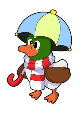 Duck Umbrella Scarf