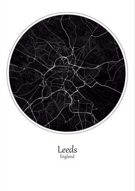 Leeds City Map England