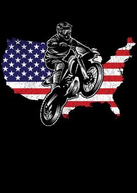 Dirt Bike American Map