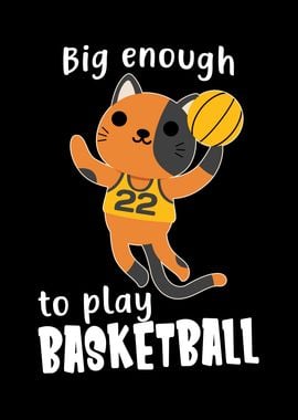 Basketball Cat Funny Kids