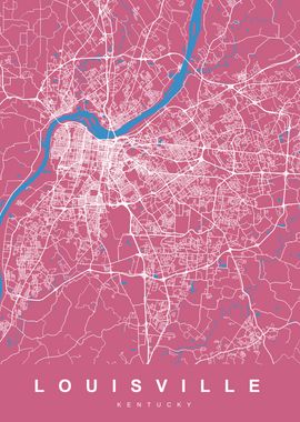 LOUISVILLE Art Map USA