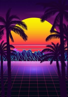 Stunning Sunset Retrowave