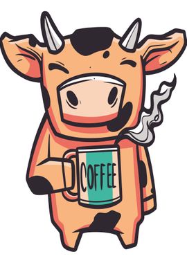 Cow Coffee Milk