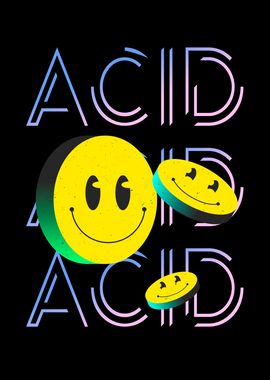 Techno Rave Acid Smile