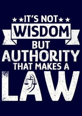 Wisdom Authority and Law