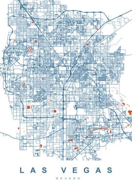 LAS VEGAS Art Map Nevada