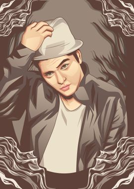 Bruno Mars Metal Art