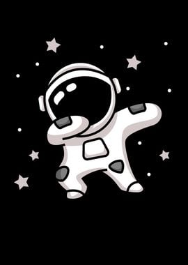 Cute Dabbing Astronaut