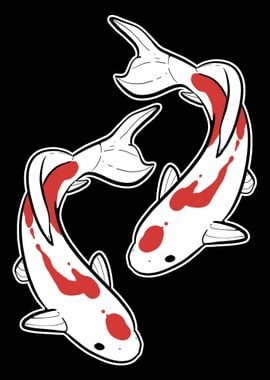 Koi Fish Fisherman or Fish