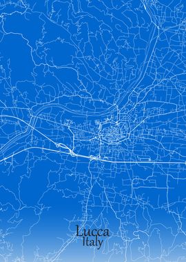 Lucca City Map Italy