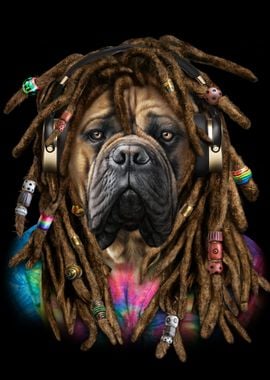 Bullmastiff with Dreadlock