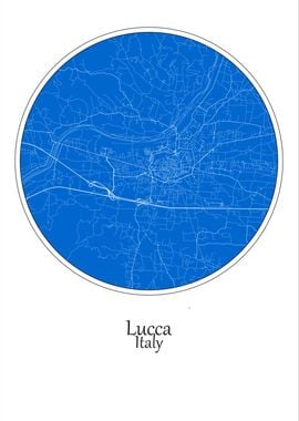 Lucca City Map Italy